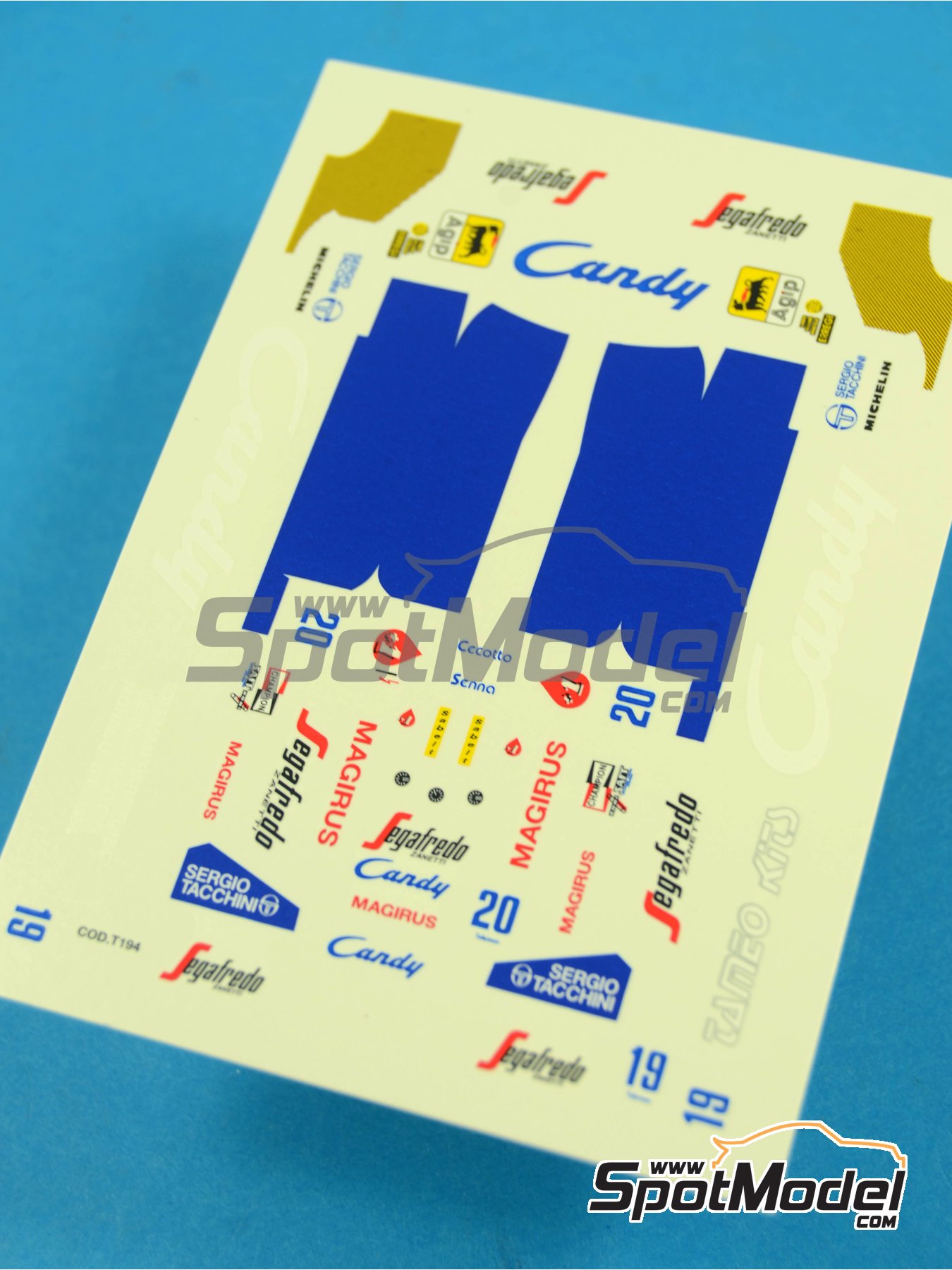 Tameo Kits DK227: Marking / livery 1/43 scale - Toleman Hart
